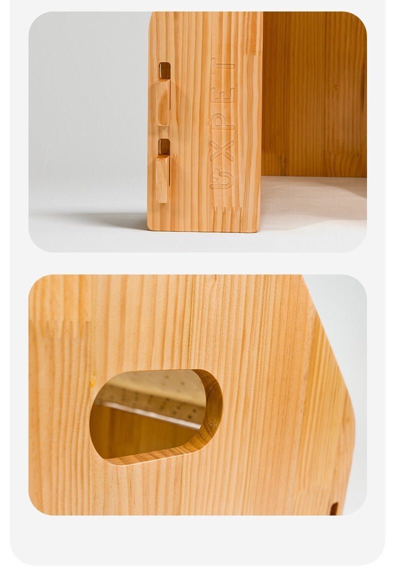 UXPET Canvas Pet Nest Pine Wood